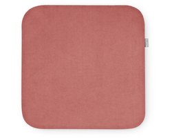 Nolon Jul Stoelkussen Roze - Velvet - Vierkant - Voor Binnen - Zitkussen Eetkamer - met Antislip - 34 x 34 cm