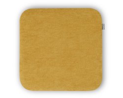 Nolon Jul Stoelkussen Warm oker - Vierkant - Voor Binnen - Zitkussen Eetkamer - met Antislip - 34 x 34 cm