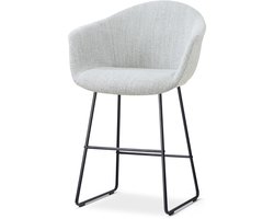 Nolon Nino-Otis barkruk grijs melange - zwart onderstel - 65 cm