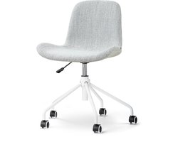 Nolon Nout-Fé bureaustoel grijs melange - wit onderstel
