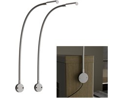 Nolt Leeslamp voor in Bed - Nachtlampje Dimbaar - 2 Bedlampjes - Bedlamp Slaapkamer - Leeslampjes Hoofdbord - Leeslampje Volwassenen