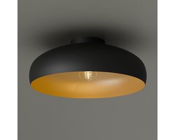 Nolt Plafondlamp - Plafonniere - E27 Lamp - Industrieel - ⌀ 40cm - Zwart