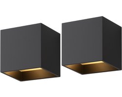 Nolt Wandlamp Binnen en Buiten - Muurlamp 2 Stuks - Tuinverlichting - Buitenverlichting - Buitenlamp
