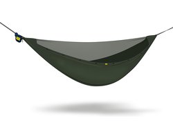NOMAD® Hangmat Premium | Ritsbare Klamboe | Mug-bestendig | 330x147cm | Max 150KG | Incl ophangbenodigdheden