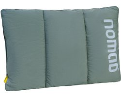 NOMAD® Wollip Vulbaar Reiskussen | Groen | Vakantie Hotel Camping Kussen | Stevigheid Aanpasbaar | Kampeerkussen Incl Hoes