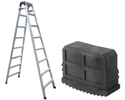Non-slip rubber voeten voor trappen, 2 stuks vervangende voeten voor aluminium ladders, 57 x 21 mm, ideaal voor extra grip en veiligheid
