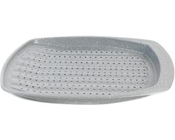 Non-Stick Marblestone Baking Tray for Oven - 38cm, Carbon Steel, PFOA-Free, Ideal for Fries and Vegetables