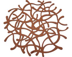 NOOBLU Deco onderlegger TUMBL - Cognac - Diameter: 60 cm