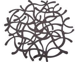 NOOBLU Deco onderlegger TUMBL - Lead grey - Diameter: 50 cm