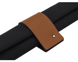 NOOBLU DUBL servetringen - Kleur: Cognac, Aantal: set van 6