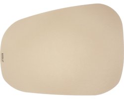 NOOBLU PEBL onderzetter / muismat 28 x 21 cm - Kleur: Champagne, Aantal: set van 6