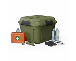 Nood Pakket opberg box kist - waterdicht - kunststof - 60 x 53 x 43 cm - 90 liter