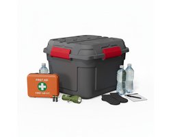 Nood Pakket opberg box kist - waterdicht - kunststof - 60 x 53 x 43 cm - 90 liter