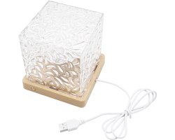 Noorderlicht Projector - Noorderlicht Lamp - Noorderlicht - Northern Light - Cube Lamp - Wave Lamp - Crystal Lamp - Ocean Projector - Draadloos Model - 16 kleuren - Aurora Projector - Sterren Projector - Verlichting - Wonen - Tafel / bureaulamp