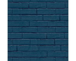 Noordwand - Good - Vibes - Behang - Brick - Wall - blauw