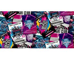 Noordwand - Good - Vibes - Behang - Club - Posters - paars - en - roze