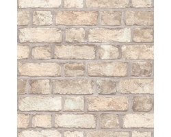Noordwand Homestyle Behang Brick Wall beige en grijs