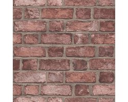Noordwand - Homestyle - Behang - Brick - Wall - rood