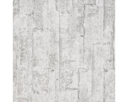 Noordwand - Vinylbehang - Assorti Grijs Verweerd Hout - 10,05x0,53 m - afwasbaar