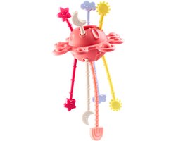 NOOVI® Baby Speelgoed 6 maanden - Montessori UFO - Badspeelgoed - Sensorisch - Roze