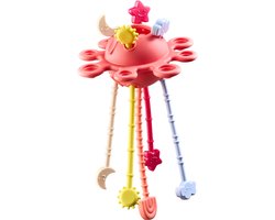 NOOVI® Sensorisch Baby Speelgoed UFO Montessori - Educatief Kinderspeelgoed - Badspeelgoed - Bijtring - Kraamcadeau - Roze