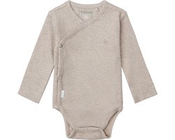 Noppies Nino Romper - Rib - Taupe Melange - Mt. 44