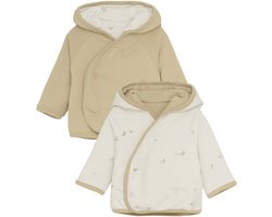 Noppies Nuru Jasje - Animals - Maat 50 - Offwhite