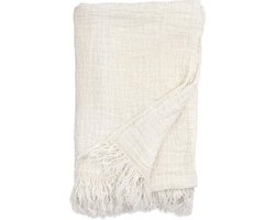 Nordal bedsprei linnen wit 270 x 270