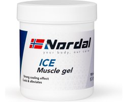 Nordal - Ice Muscle Gel - Spier- en Gewrichtsbalsem - Verkoeld de Spieren en Pezen voor een Sneller Herstel - Pot 100ml - Wordt zeer Koud