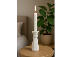 Nordeliv - Kaarshouder wit - Geo Queen - Present time polyresin