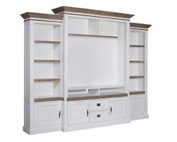 Nordell TV Kast met Plank, 2 Deuren, 2 Lades en Extra Zijkasten – Ashford & Co