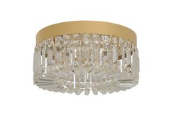 NordHaus Kristallen Plafondlamp - LED Kroonluchter - Luxe Woonkamerlamp - Modern Kristaldesign - Goud 40 cm