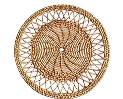 Nordic Handgemaakte rotan wanddecoratie - muurdecoratie - muurdecoratie woonkamer - muurdecoratie metaal - Geweven wanddecoratie - Handgeweven wandornament