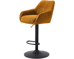 Nordic Home - Ellis verstelbare barstoel stof - roestbruin