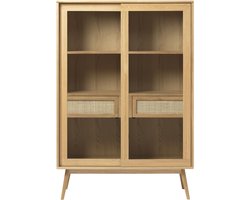 Nordic Home - Ivar vitrinekast - 160 cm - naturel