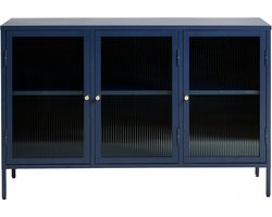 Nordic Home - Olan glazen dressoir - 130 cm - blauw