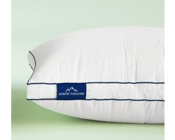Nordic Paradise - Deluxe Donzen Hoofdkussen - Zacht - Dons kussen - Anti Allergie Kussensloop - 50x70cm