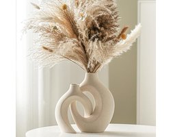 Nordic vaasset van twee - vaas - Holle vazen - Creatieve vazen voor bloemstukken - Vazen voor huisdecoratie