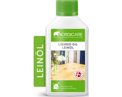 Nordicare Lijnzaadolie(250ml) voor houtbescherming - Lijnzaadolie vernis houtolie voor interieur - Gekookte lijnolie voor houten meubelen, Lijnzaadolie hout
