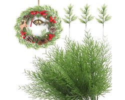 Nordivar - Decoratieve kersttakken van kunststof voor kerstdecoratie - 40 stuks