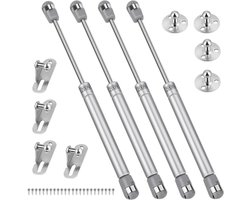 Nordivar - Gasveren 200 N/20 kg - Set van 4 stuks voor meubels, kastdeur en keukenkast