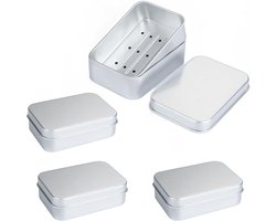 Nordivar ® Herbruikbare Zeep Houder Set van 4 Grijze Zeep Pads - Antislip Zeep Houder voor Douche, Badkamer en Keuken