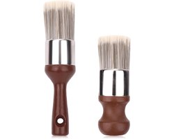 Nordivar - Leren Meubelzalfborstel voor Thuisgebruik - Ergonomisch Design - Duurzame Reinigingsborstel
