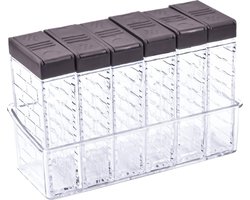 NORDIVAR® - Set van 6 Handige Zout- en Peperstrooiers voor Kruidenopslag-