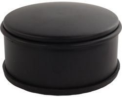 NORDIX Deurstop - Deurstopper - Deurbuffer - Deurstoppers voor Binnen - Mat Zwart - 11x5.3cm - BASSO