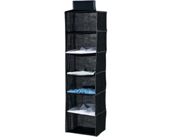 Nordix Kast Organizer - Hangend - Ophangbaar - Kleding organizer - Verdeler - 6 Vakken - 30x30x120 cm