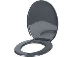 Nordix WC Bril - Antraciet - Toiletbril - Kunststof - met Deksel