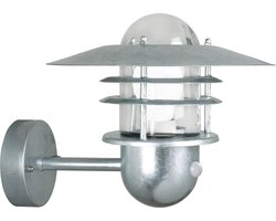 Nordlux Agger-wandlamp-sensor-E27-gegalvaniseerd