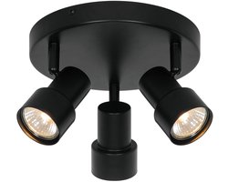 Nordlux-Boston-3x Plafondlamp-GU10-Zwart