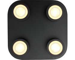 Nordlux Clyde-plafondlamp-4 Spot-Moodmaker™ 3 step dimmable-LED module-zwart